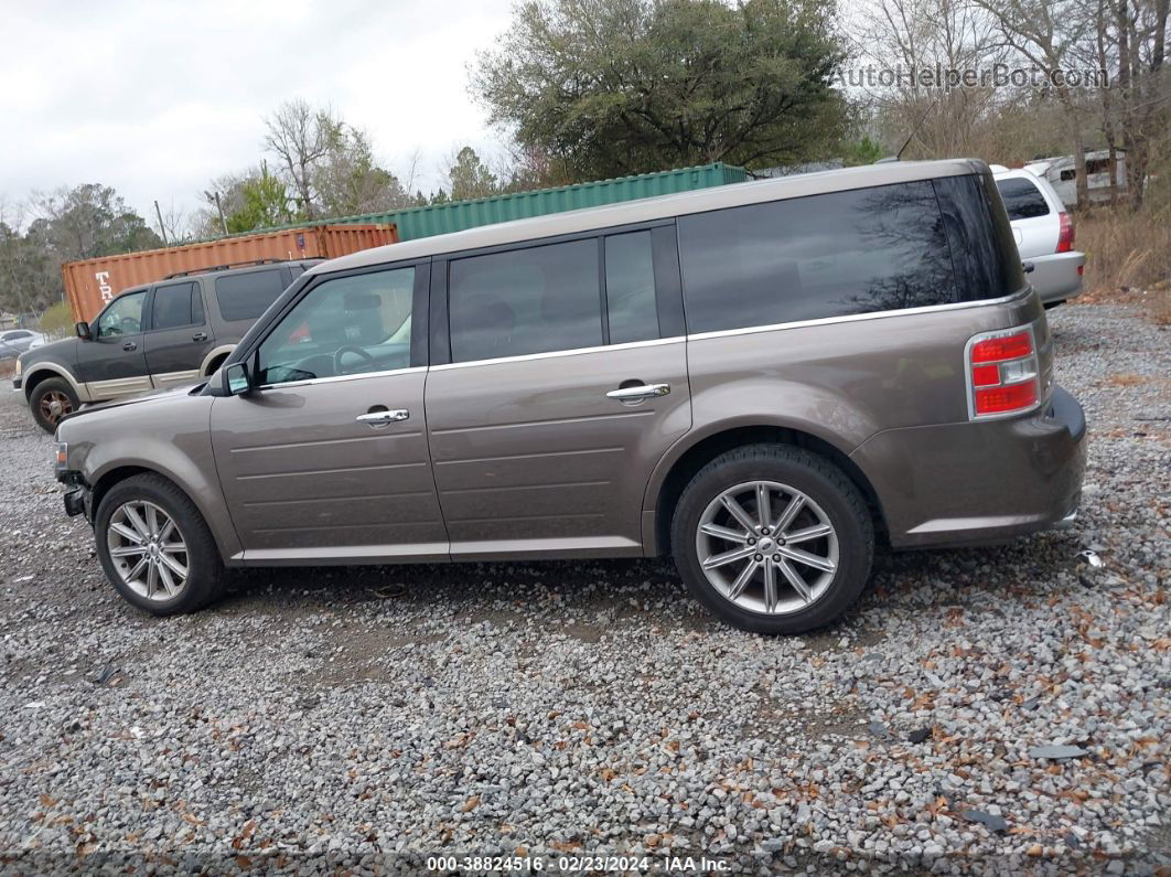 2019 Ford Flex Limited Brown vin: 2FMHK6D84KBA35525