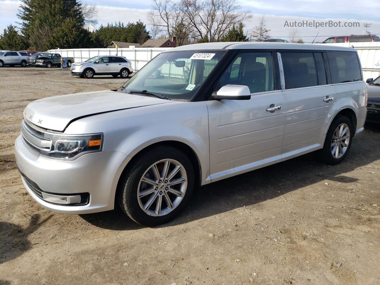 2019 Ford Flex Limited Silver vin: 2FMHK6D85KBA29233