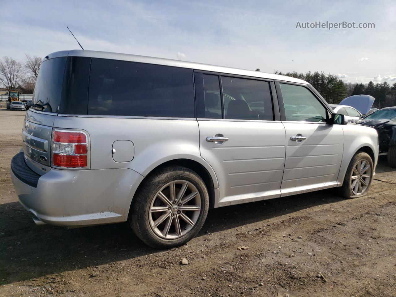 2019 Ford Flex Limited Silver vin: 2FMHK6D85KBA29233