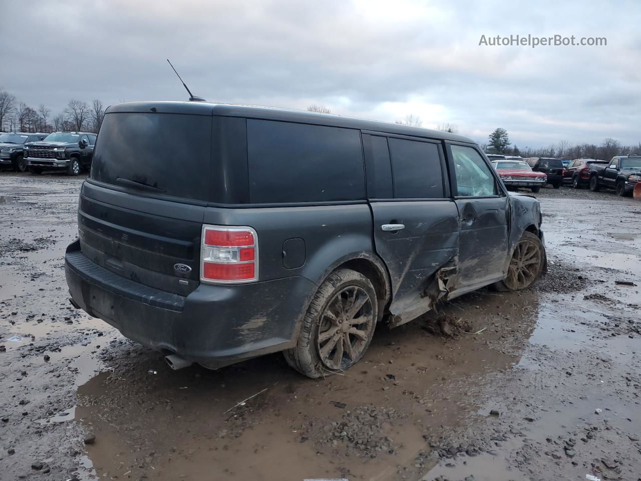 2019 Ford Flex Limited Gray vin: 2FMHK6D87KBA01689