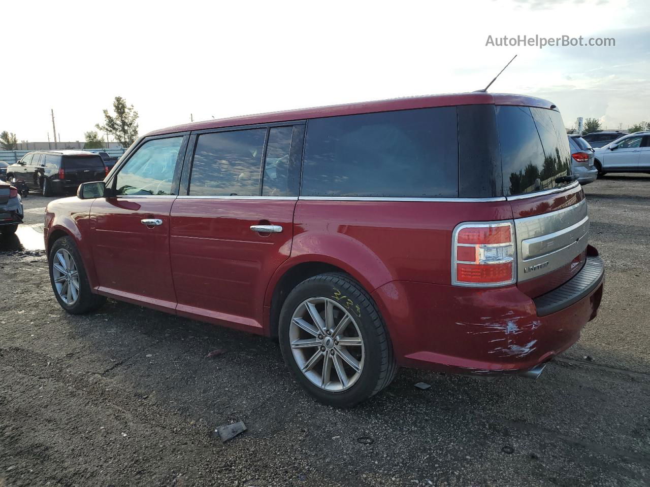 2019 Ford Flex Limited Красный vin: 2FMHK6D87KBA18699