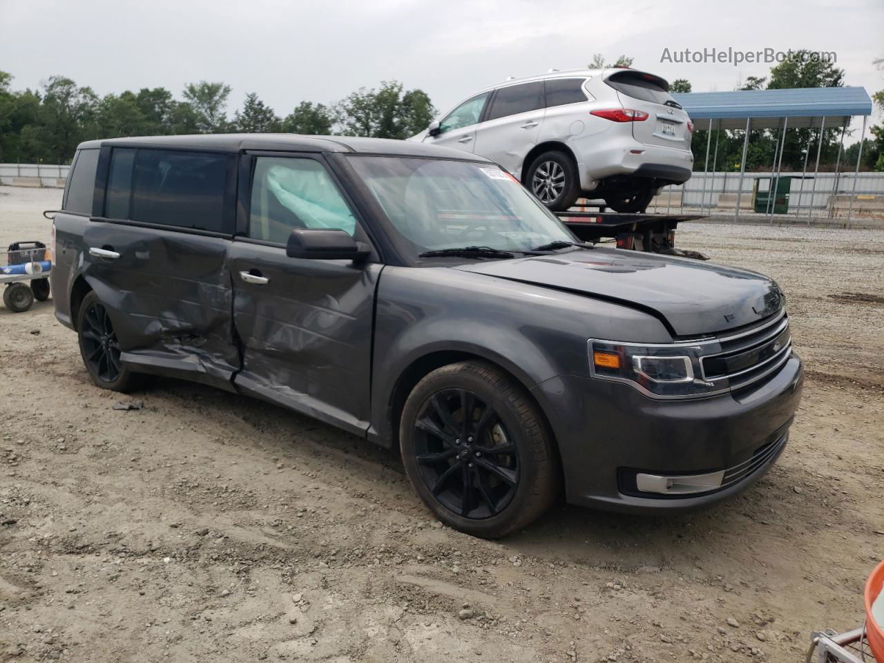 2019 Ford Flex Limited Gray vin: 2FMHK6D87KBA32540