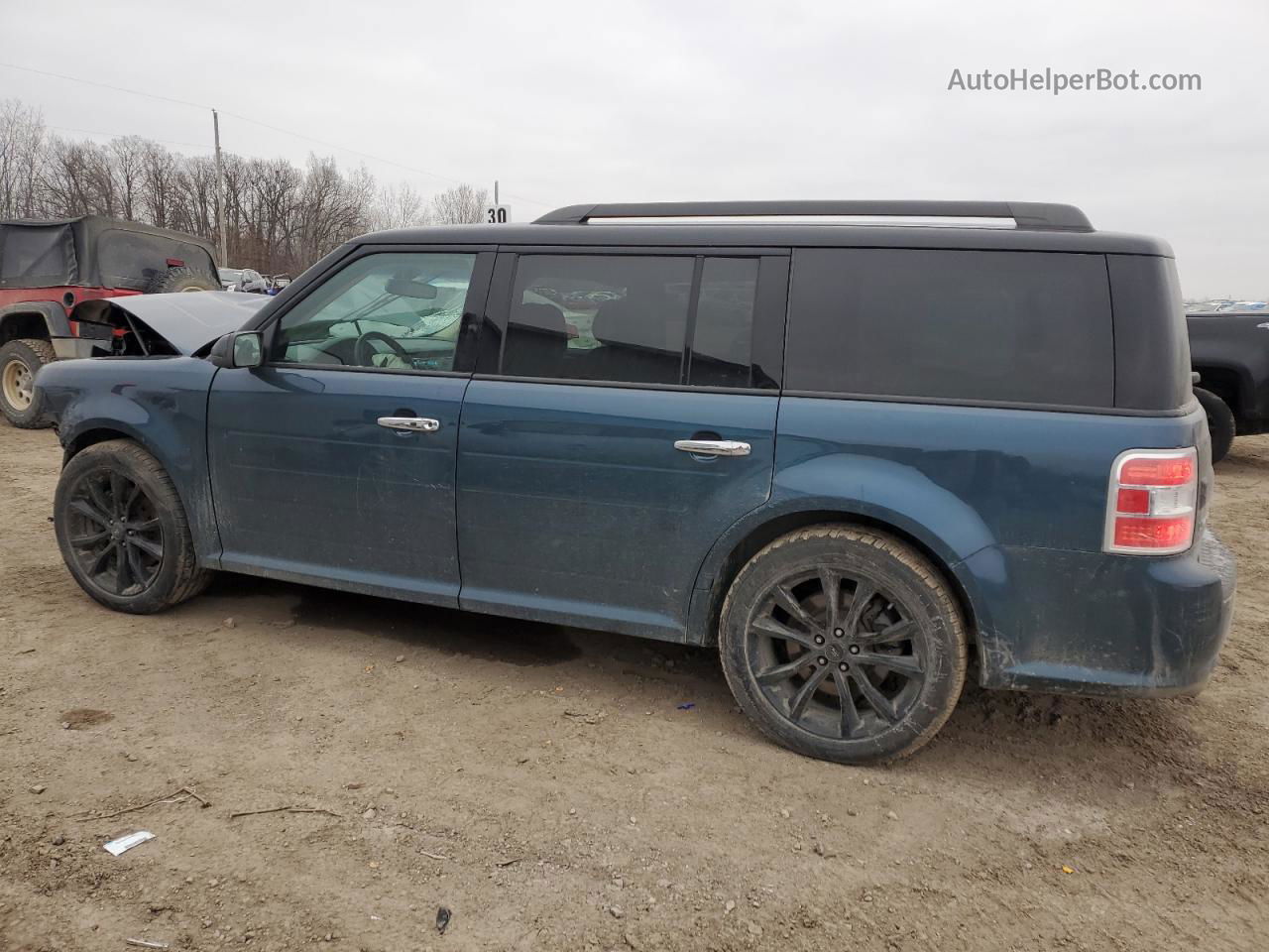 2016 Ford Flex Limited Blue vin: 2FMHK6D88GBA09081