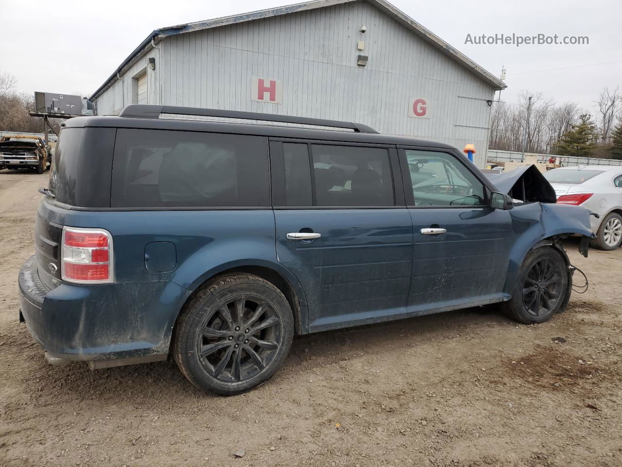 2016 Ford Flex Limited Blue vin: 2FMHK6D88GBA09081