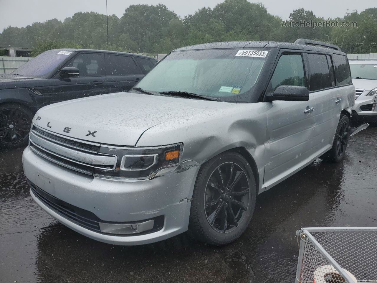 2016 Ford Flex Limited Серебряный vin: 2FMHK6D88GBA17097