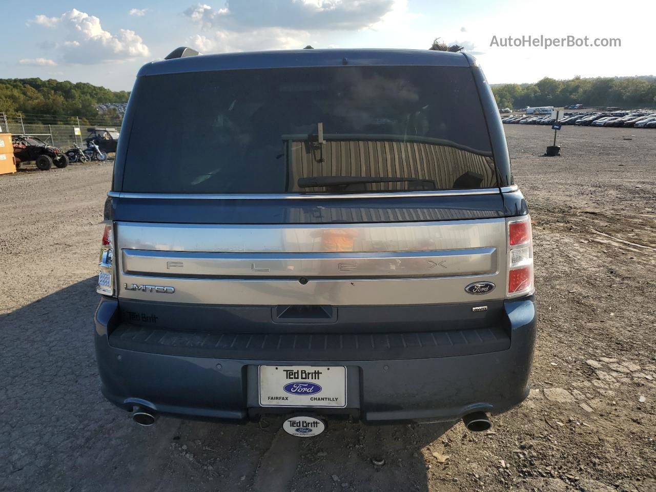 2019 Ford Flex Limited Blue vin: 2FMHK6D88KBA08778