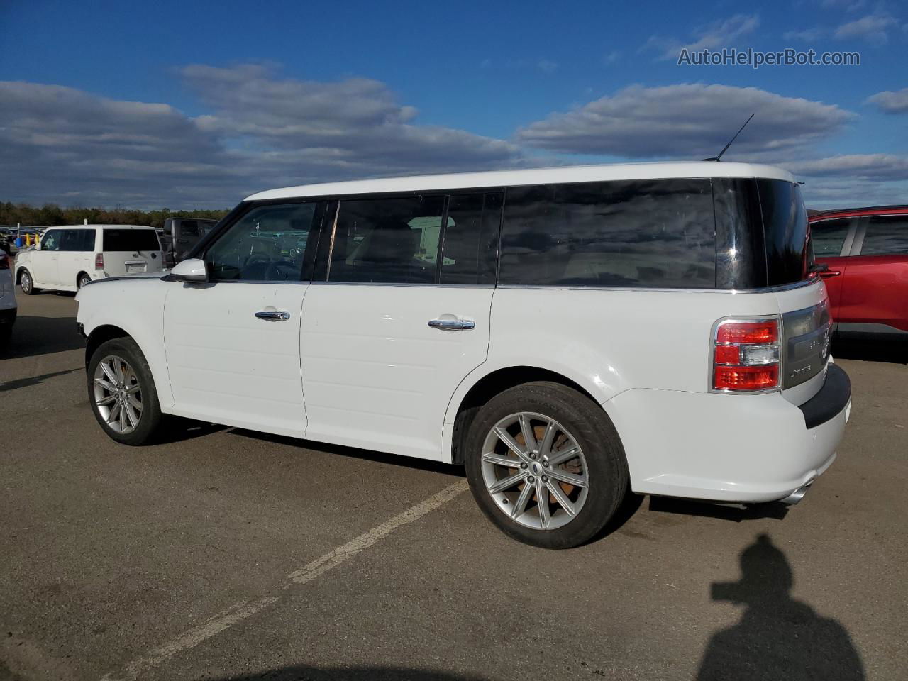 2019 Ford Flex Limited White vin: 2FMHK6D88KBA20431