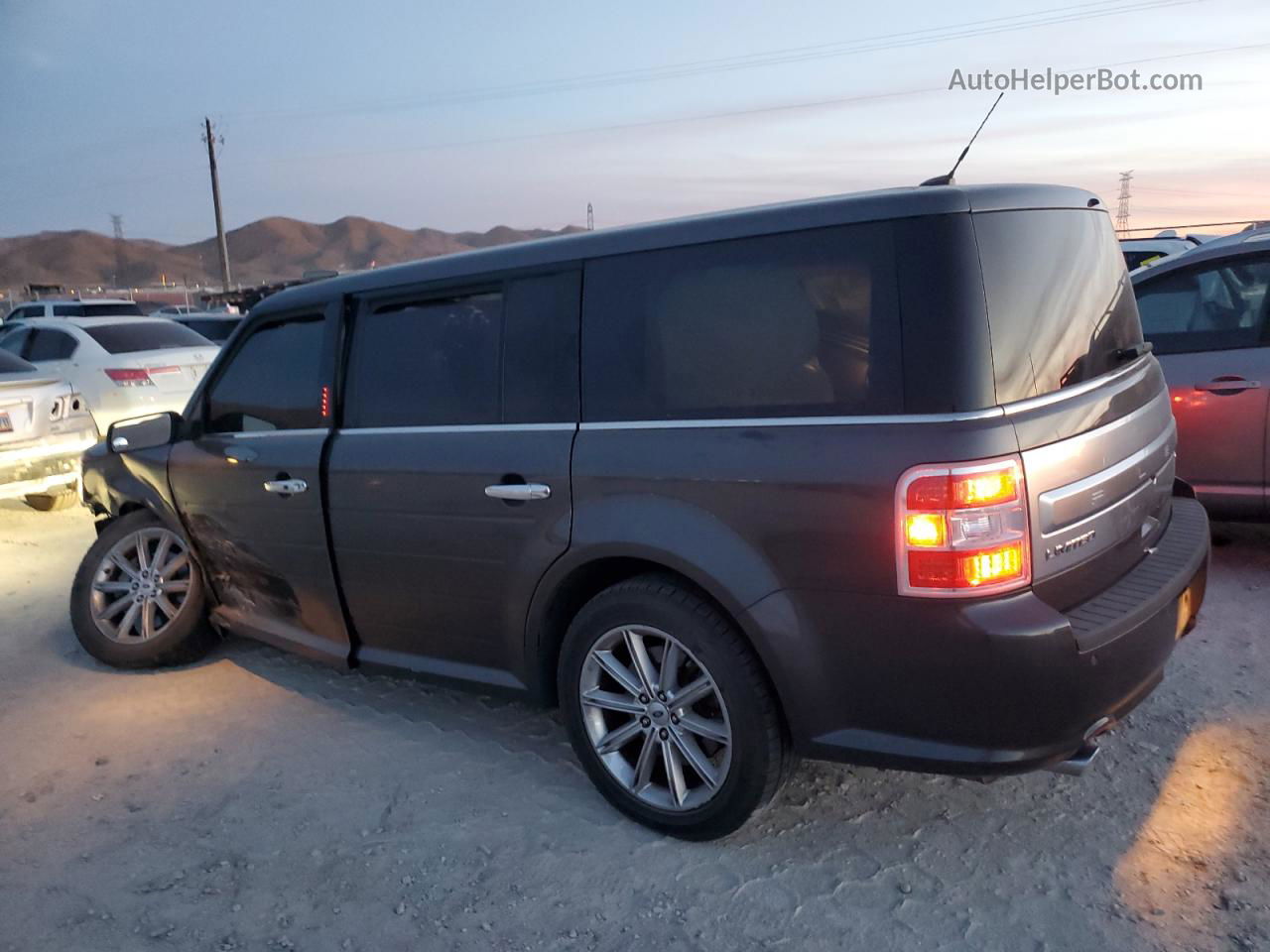 2019 Ford Flex Limited Gray vin: 2FMHK6D89KBA03590