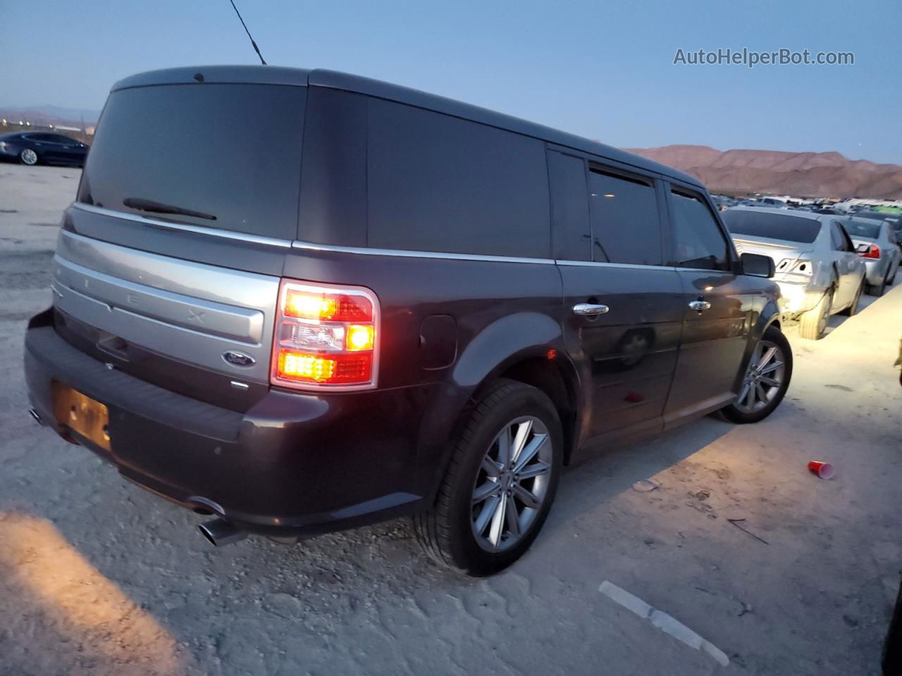 2019 Ford Flex Limited Gray vin: 2FMHK6D89KBA03590