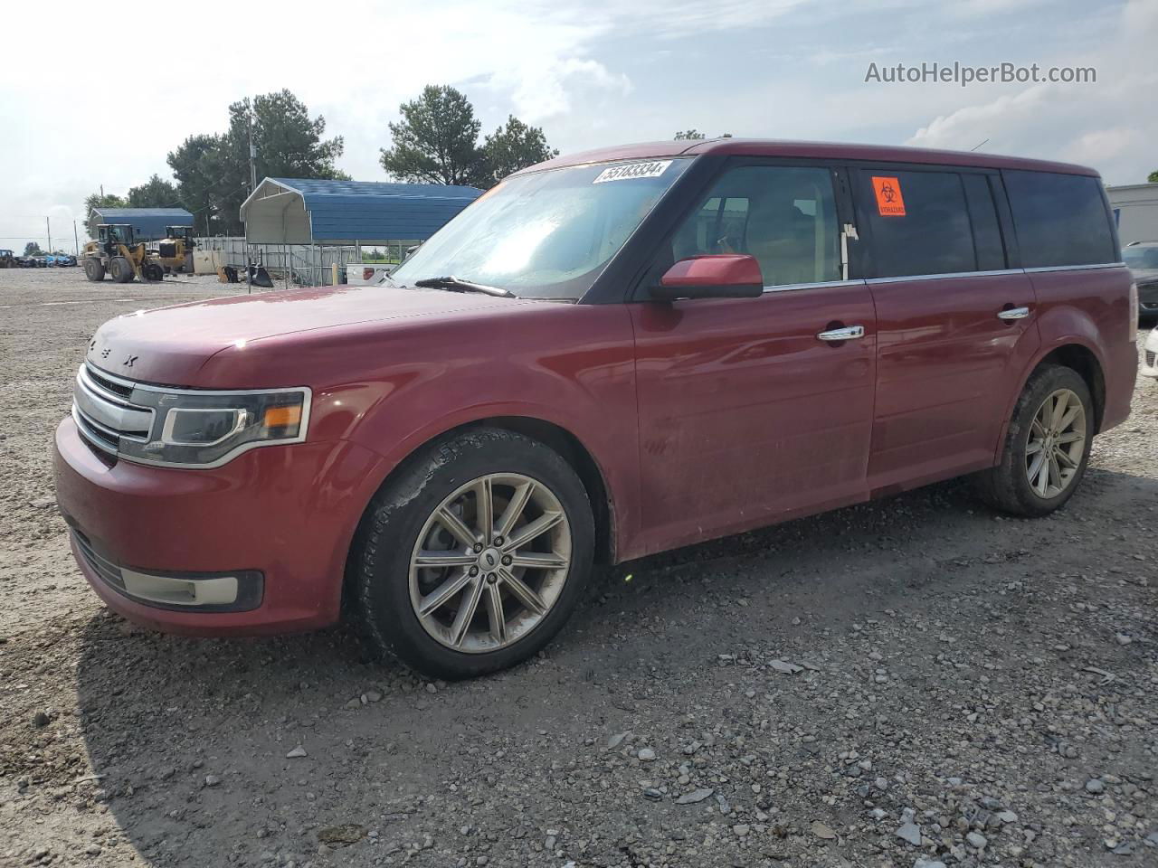 2019 Ford Flex Limited Темно-бордовый vin: 2FMHK6D8XKBA18891