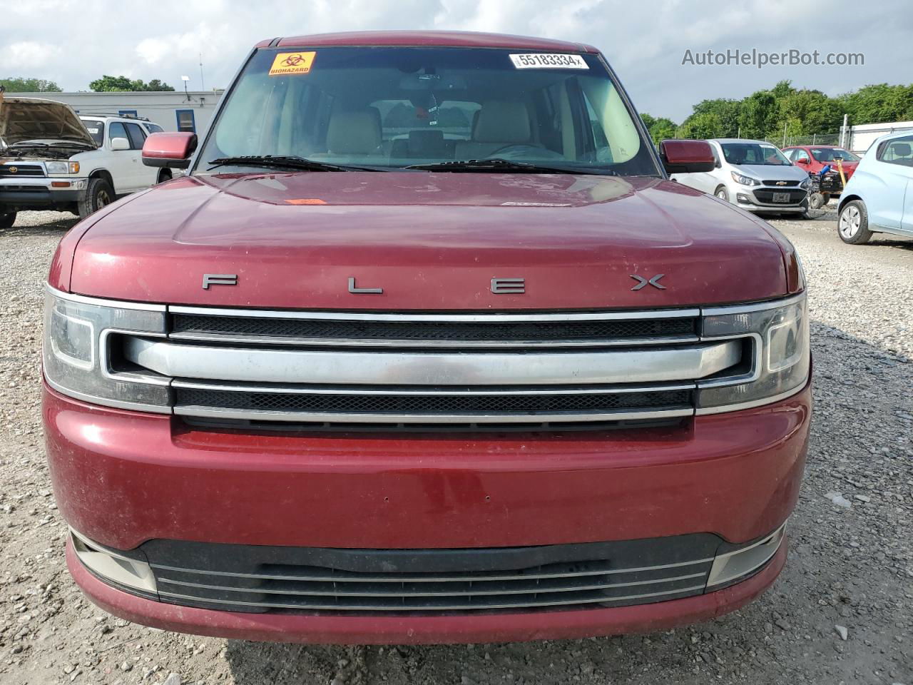 2019 Ford Flex Limited Темно-бордовый vin: 2FMHK6D8XKBA18891