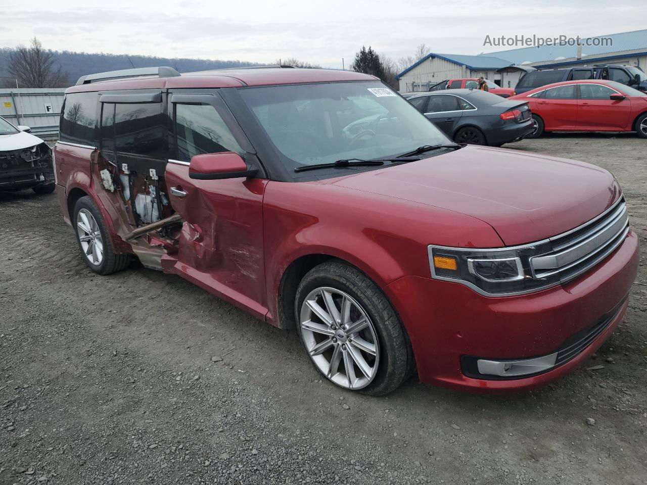 2019 Ford Flex Limited Красный vin: 2FMHK6DT0KBA01165