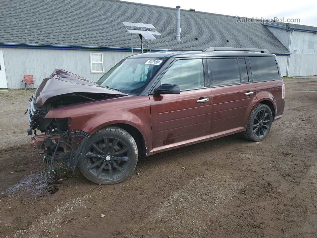 2016 Ford Flex Limited Maroon vin: 2FMHK6DT2GBA00316