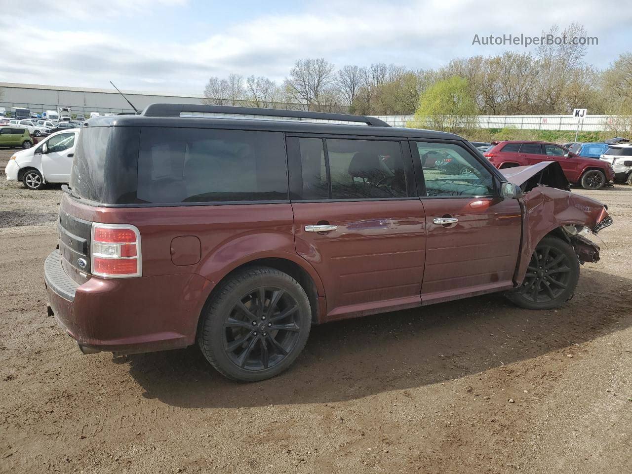 2016 Ford Flex Limited Maroon vin: 2FMHK6DT2GBA00316