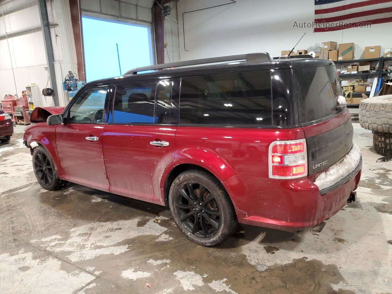 2016 Ford Flex Limited Темно-бордовый vin: 2FMHK6DT3GBA13348