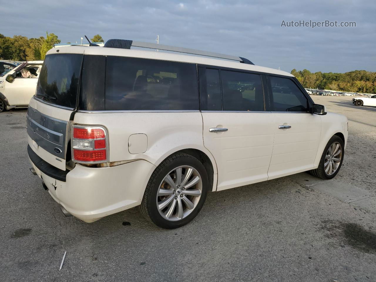 2016 Ford Flex Limited White vin: 2FMHK6DT4GBA09650