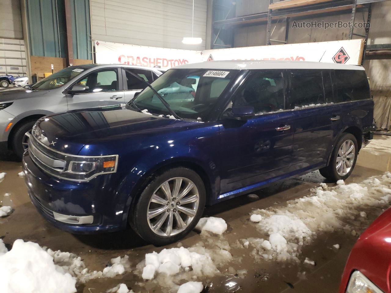 2016 Ford Flex Limited Blue vin: 2FMHK6DT4GBA19367