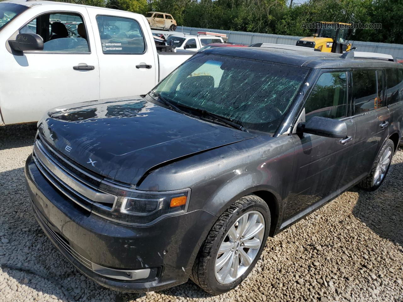 2019 Ford Flex Limited Gray vin: 2FMHK6DT4KBA07499