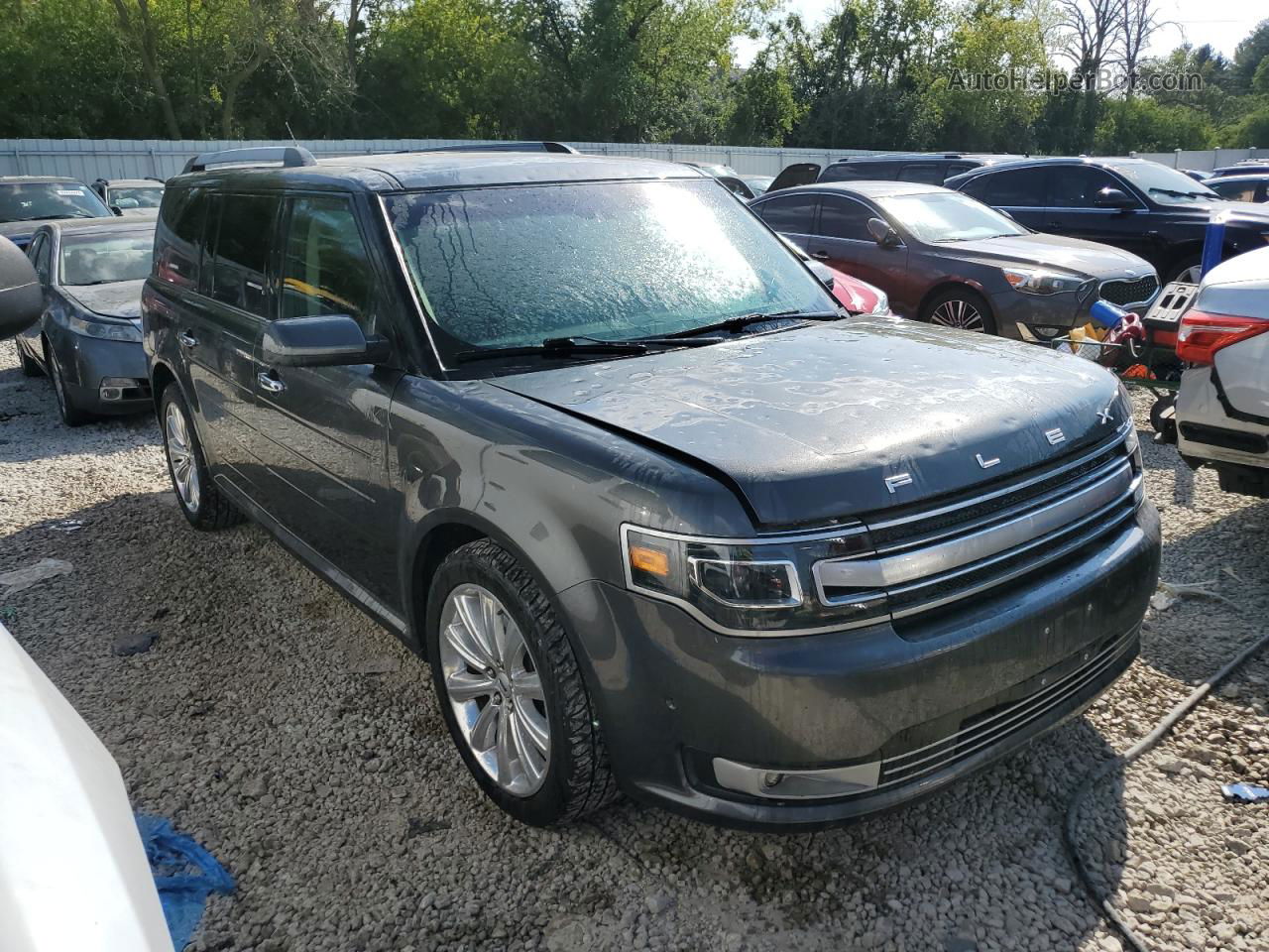 2019 Ford Flex Limited Gray vin: 2FMHK6DT4KBA07499