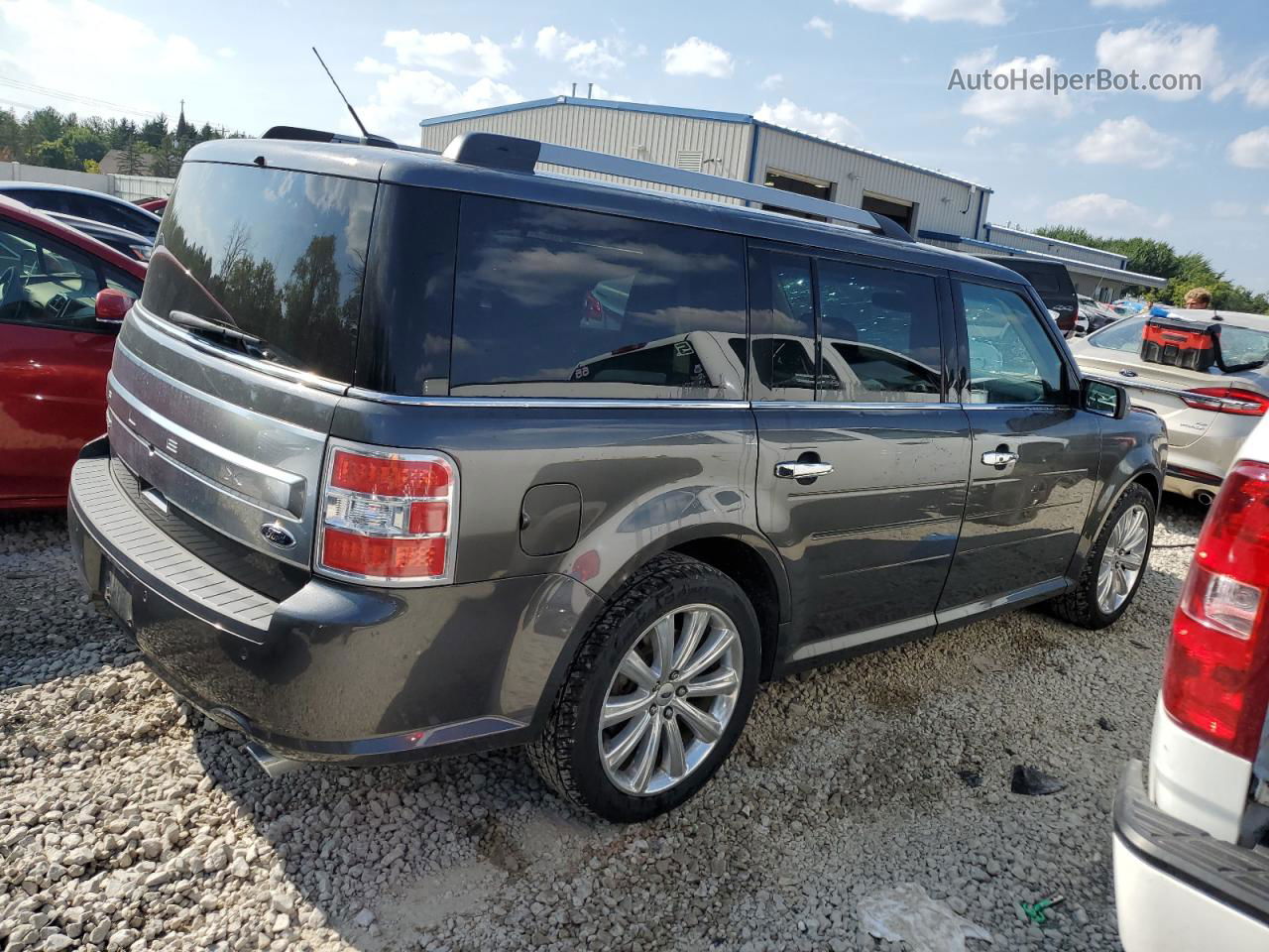 2019 Ford Flex Limited Gray vin: 2FMHK6DT4KBA07499