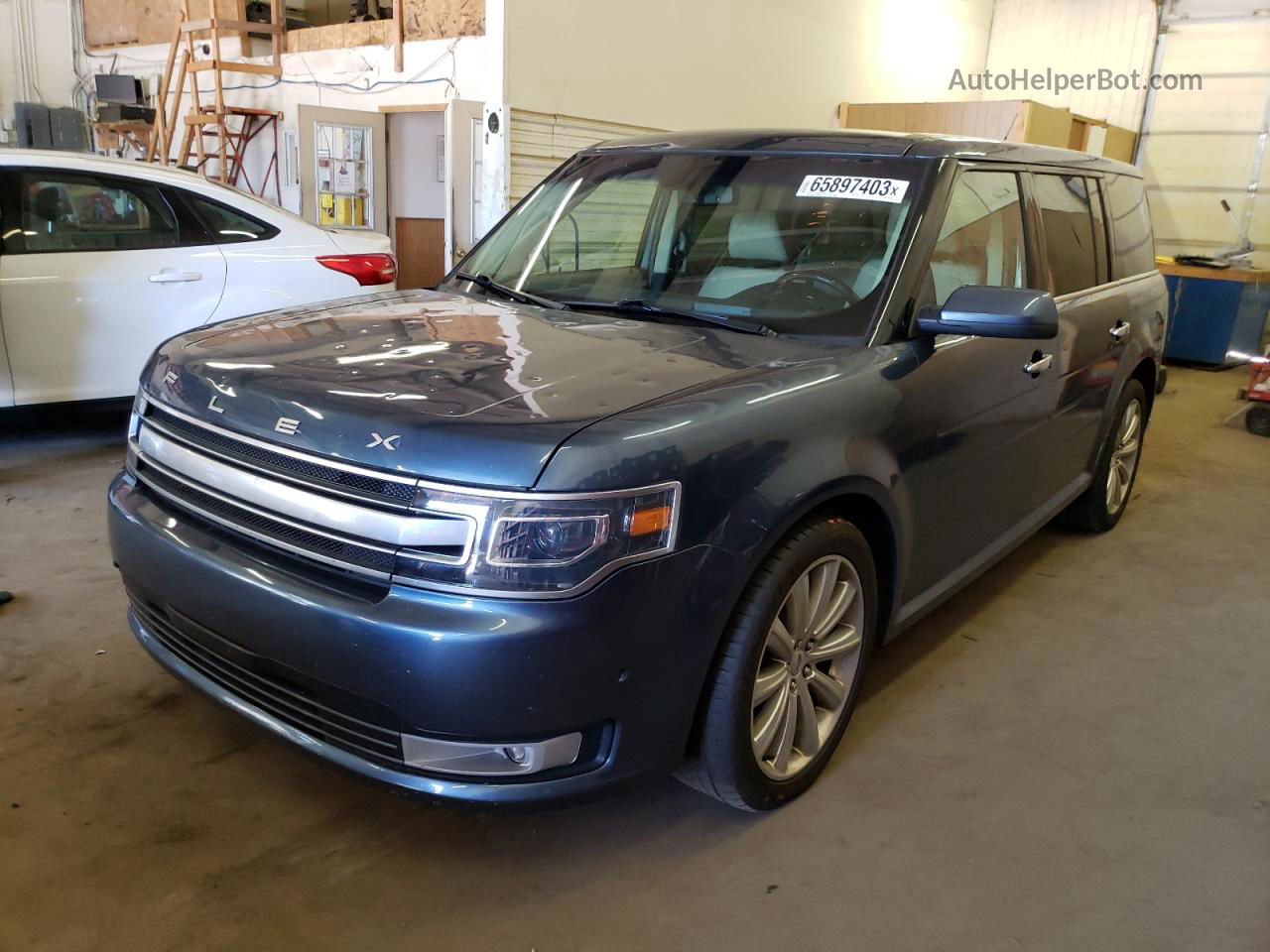 2019 Ford Flex Limited Синий vin: 2FMHK6DT4KBA23850