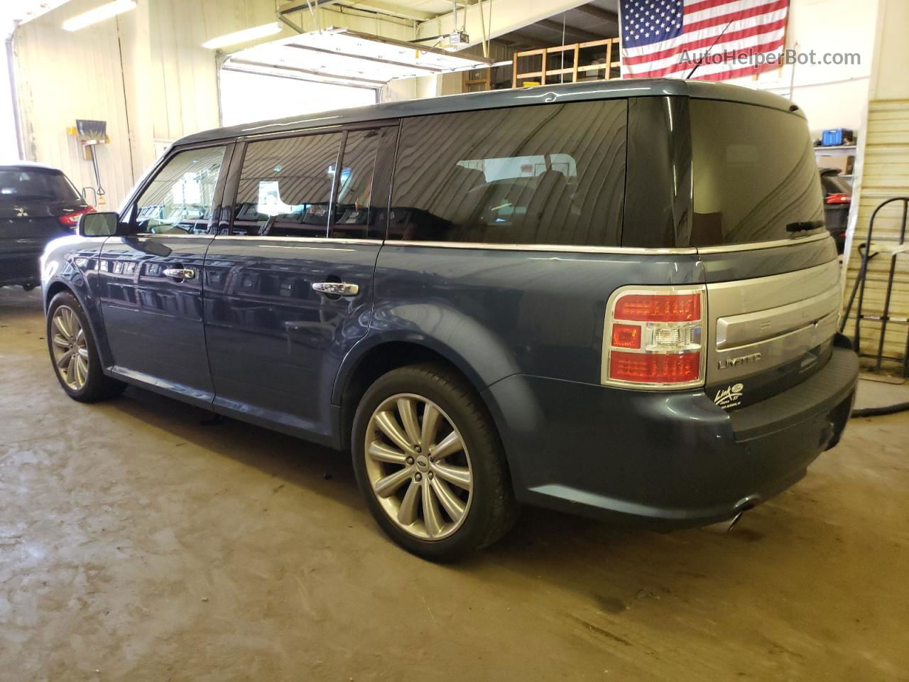 2019 Ford Flex Limited Синий vin: 2FMHK6DT4KBA23850