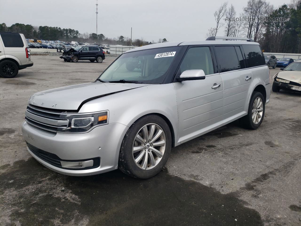 2019 Ford Flex Limited Серебряный vin: 2FMHK6DT5KBA14607