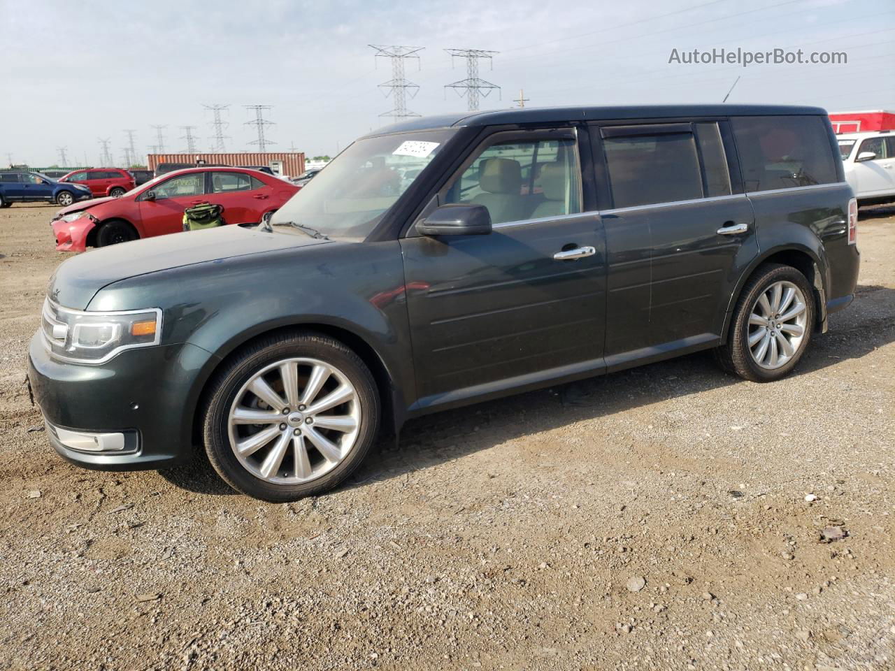 2016 Ford Flex Limited Gray vin: 2FMHK6DT7GBA00036