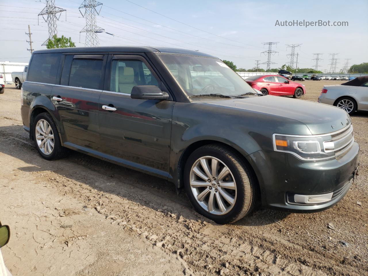 2016 Ford Flex Limited Gray vin: 2FMHK6DT7GBA00036