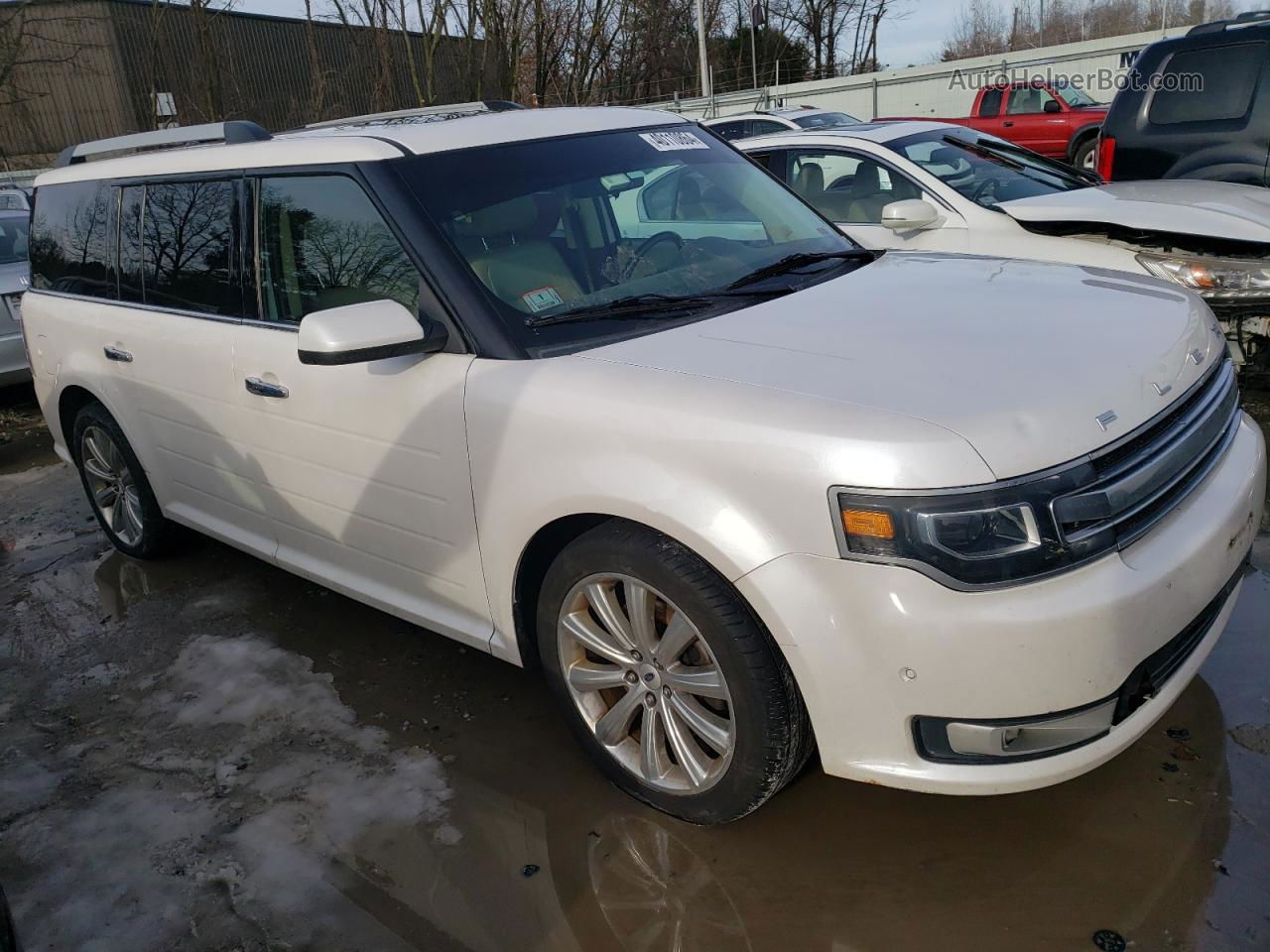 2016 Ford Flex Limited Белый vin: 2FMHK6DTXGBA11371