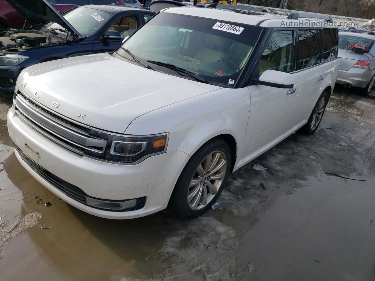 2016 Ford Flex Limited Белый vin: 2FMHK6DTXGBA11371