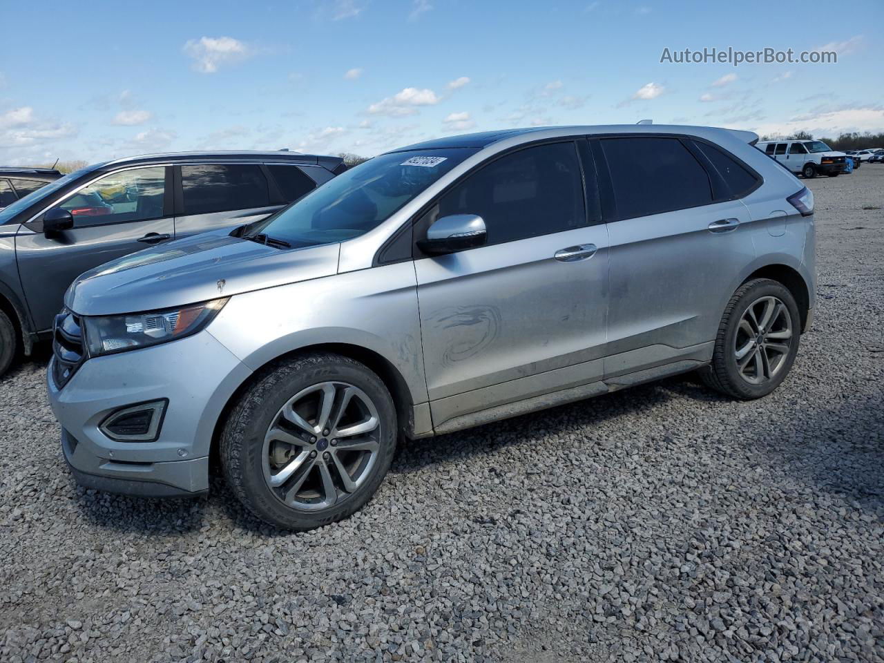 2015 Ford Edge Sport Silver vin: 2FMPK3AP6FBB02394