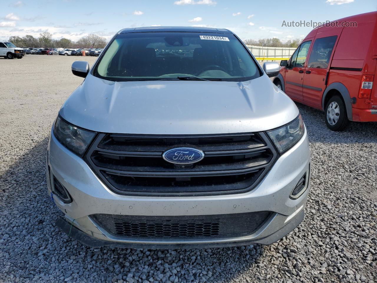 2015 Ford Edge Sport Silver vin: 2FMPK3AP6FBB02394