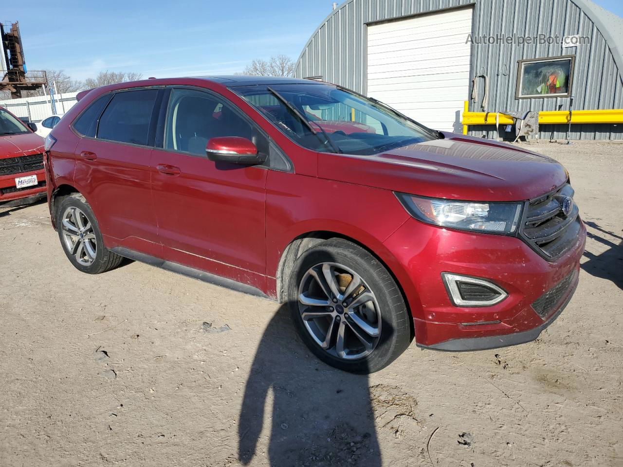 2015 Ford Edge Sport Красный vin: 2FMPK3AP6FBB30583