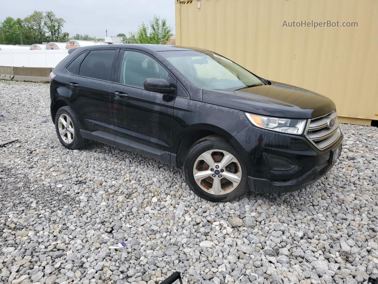 2016 Ford Edge Se Black vin: 2FMPK3G90GBB32078