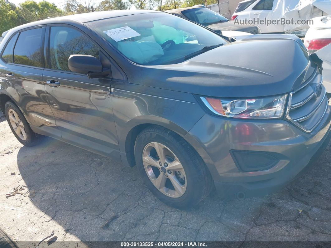 2016 Ford Edge Se Gray vin: 2FMPK3G90GBB78977