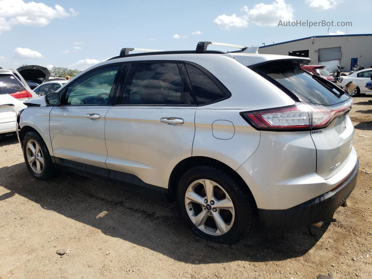 2016 Ford Edge Se Silver vin: 2FMPK3G90GBC36151