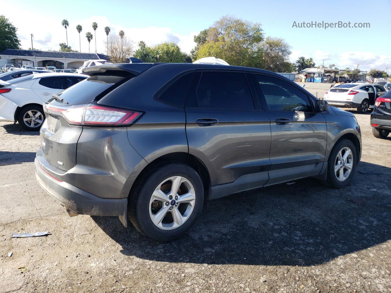 2016 Ford Edge Se Gray vin: 2FMPK3G90GBC52933