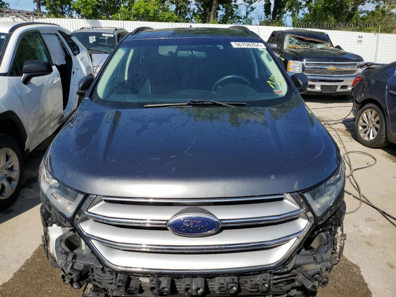 2018 Ford Edge Se Charcoal vin: 2FMPK3G90JBB02957