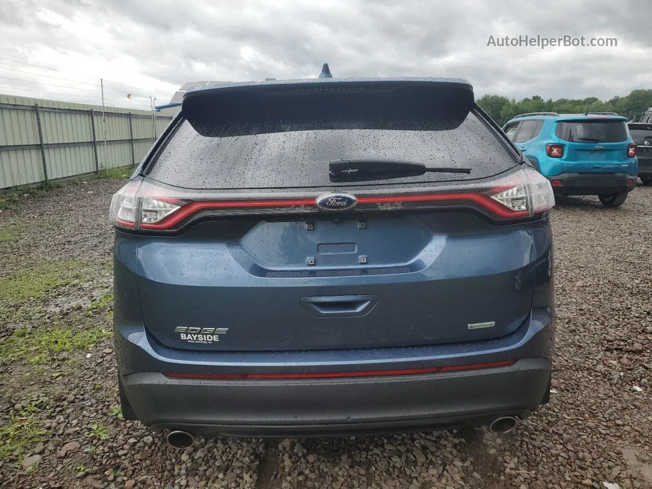 2018 Ford Edge Se Blue vin: 2FMPK3G90JBC10317