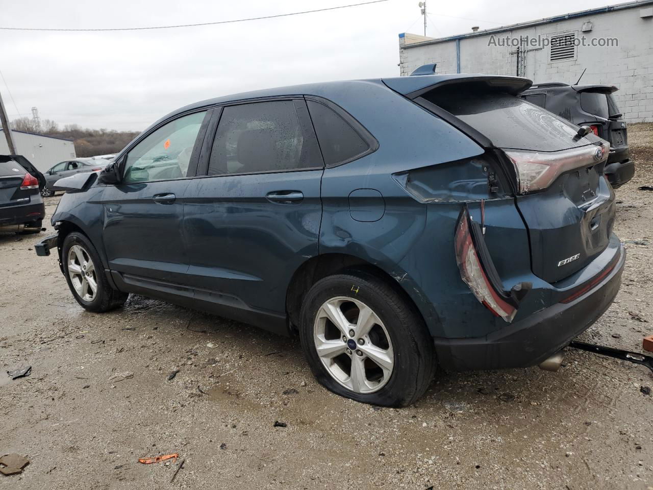 2016 Ford Edge Se Blue vin: 2FMPK3G91GBC13770