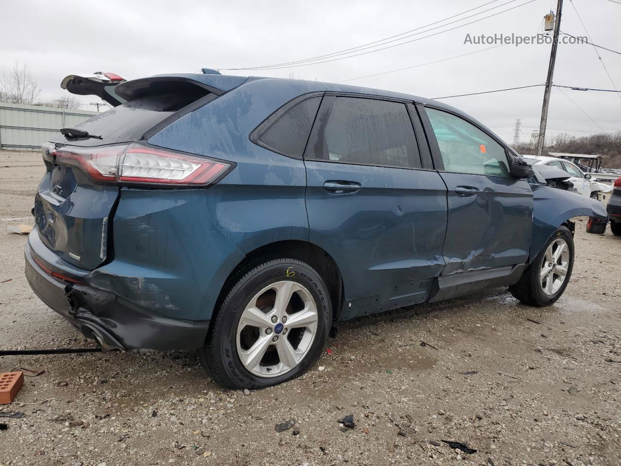 2016 Ford Edge Se Синий vin: 2FMPK3G91GBC13770