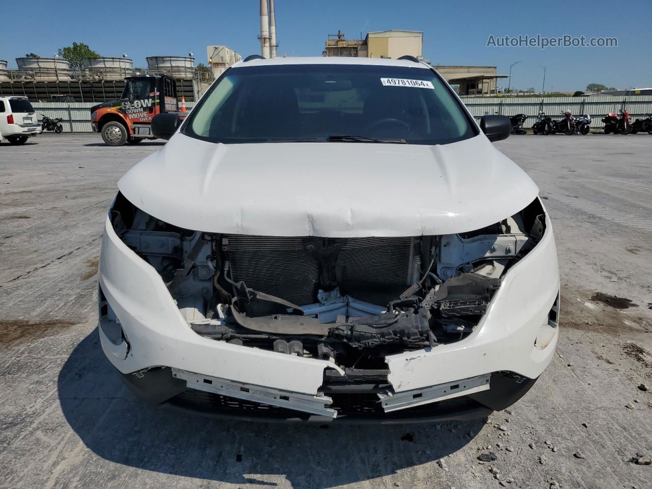 2017 Ford Edge Se White vin: 2FMPK3G91HBC63571