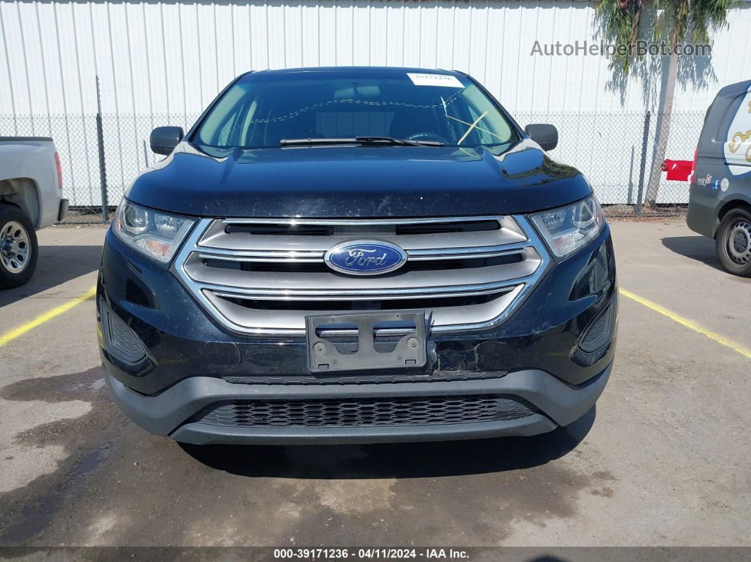 2018 Ford Edge Se Black vin: 2FMPK3G91JBB73181