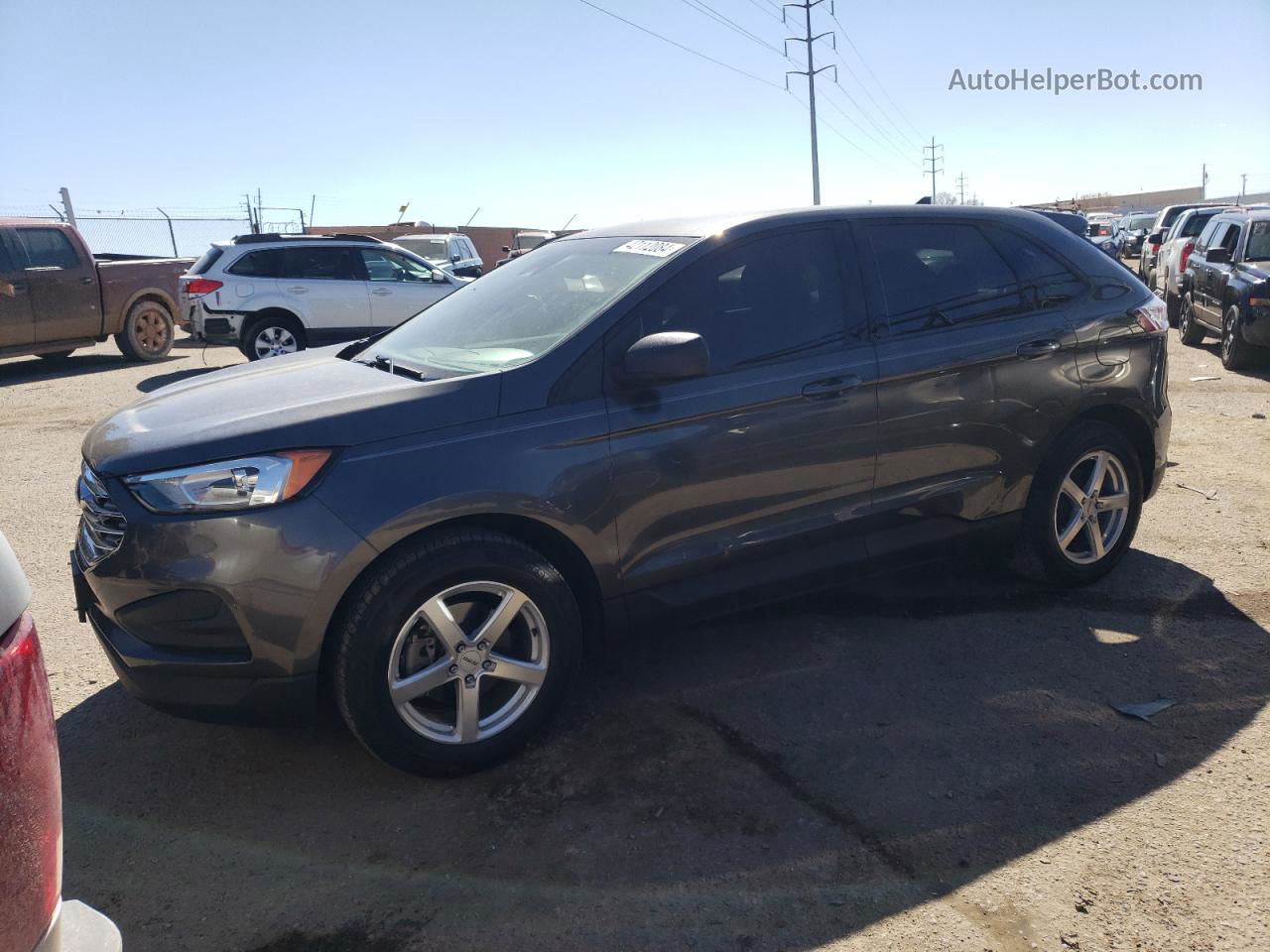 2019 Ford Edge Se Black vin: 2FMPK3G91KBB21776