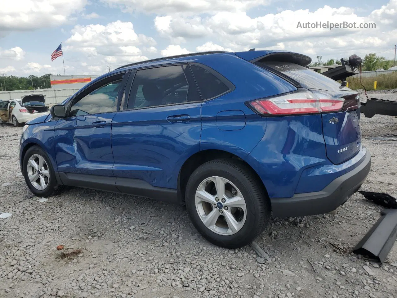 2020 Ford Edge Se Blue vin: 2FMPK3G91LBA03664