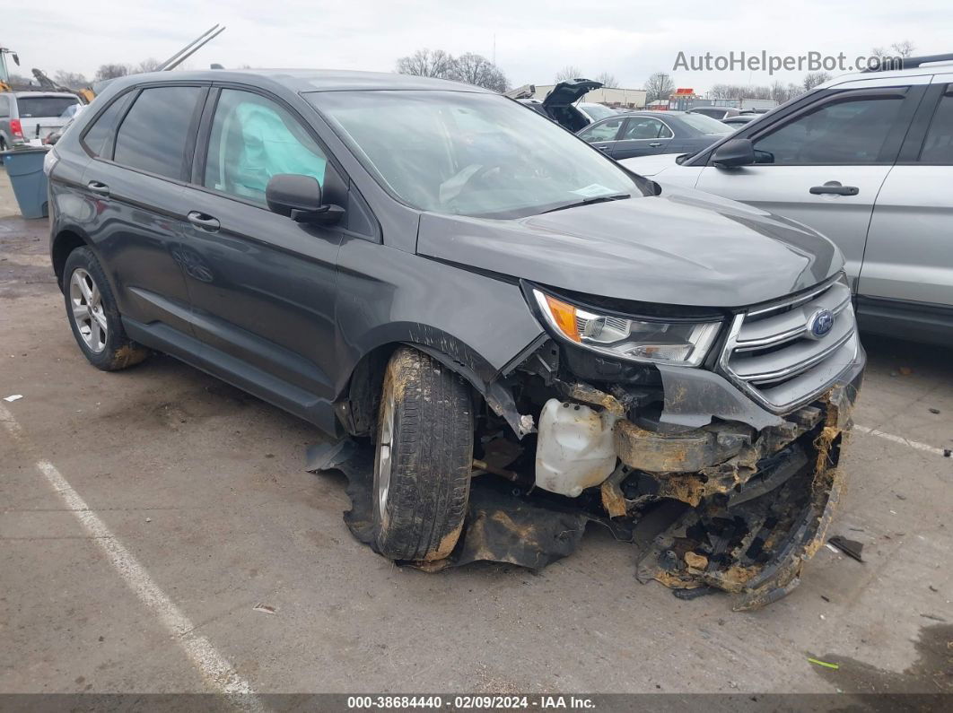 2016 Ford Edge Se Gray vin: 2FMPK3G92GBC39746