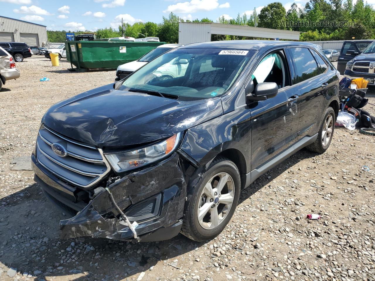 2017 Ford Edge Se Black vin: 2FMPK3G92HBC59075