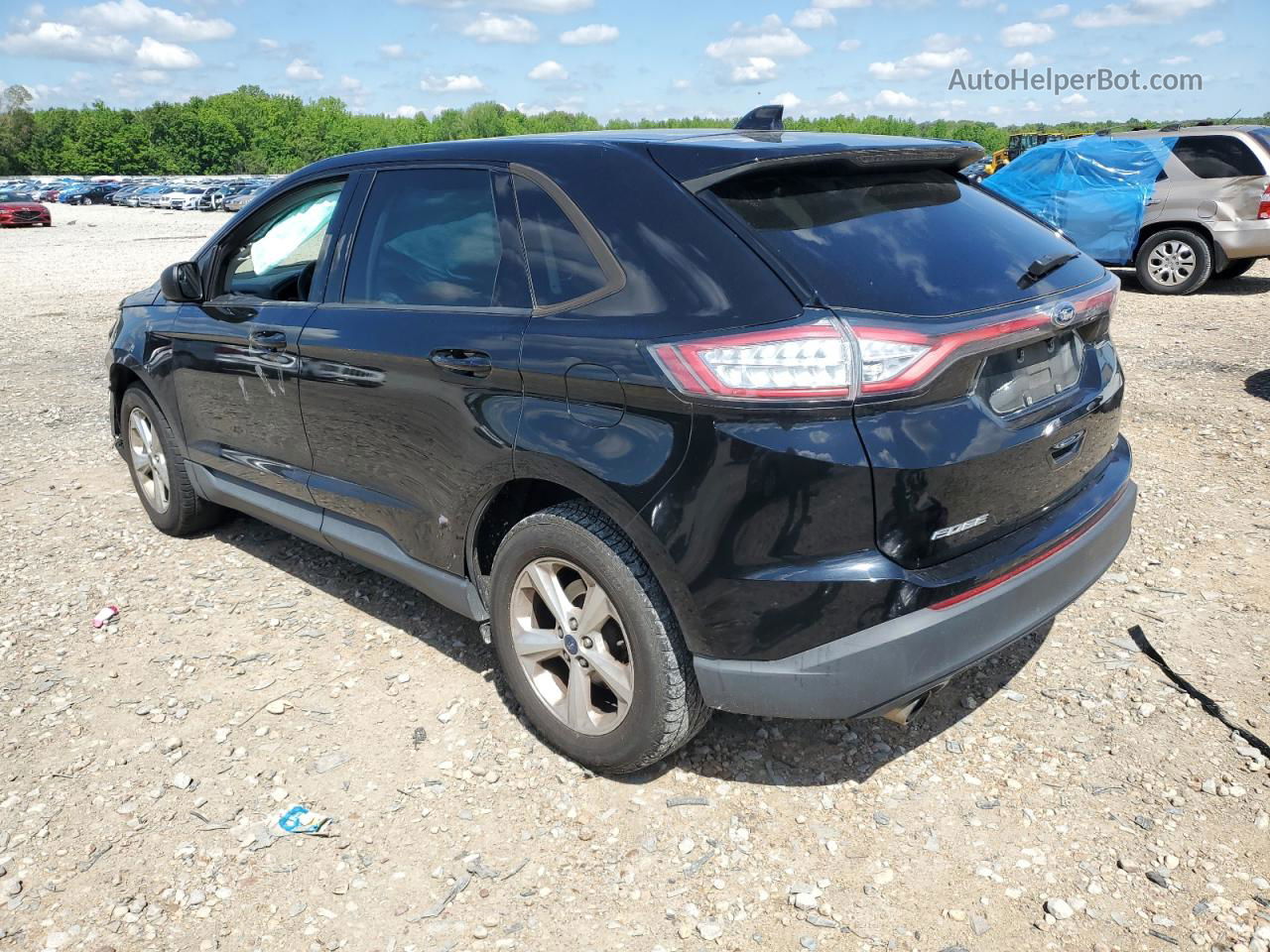 2017 Ford Edge Se Black vin: 2FMPK3G92HBC59075