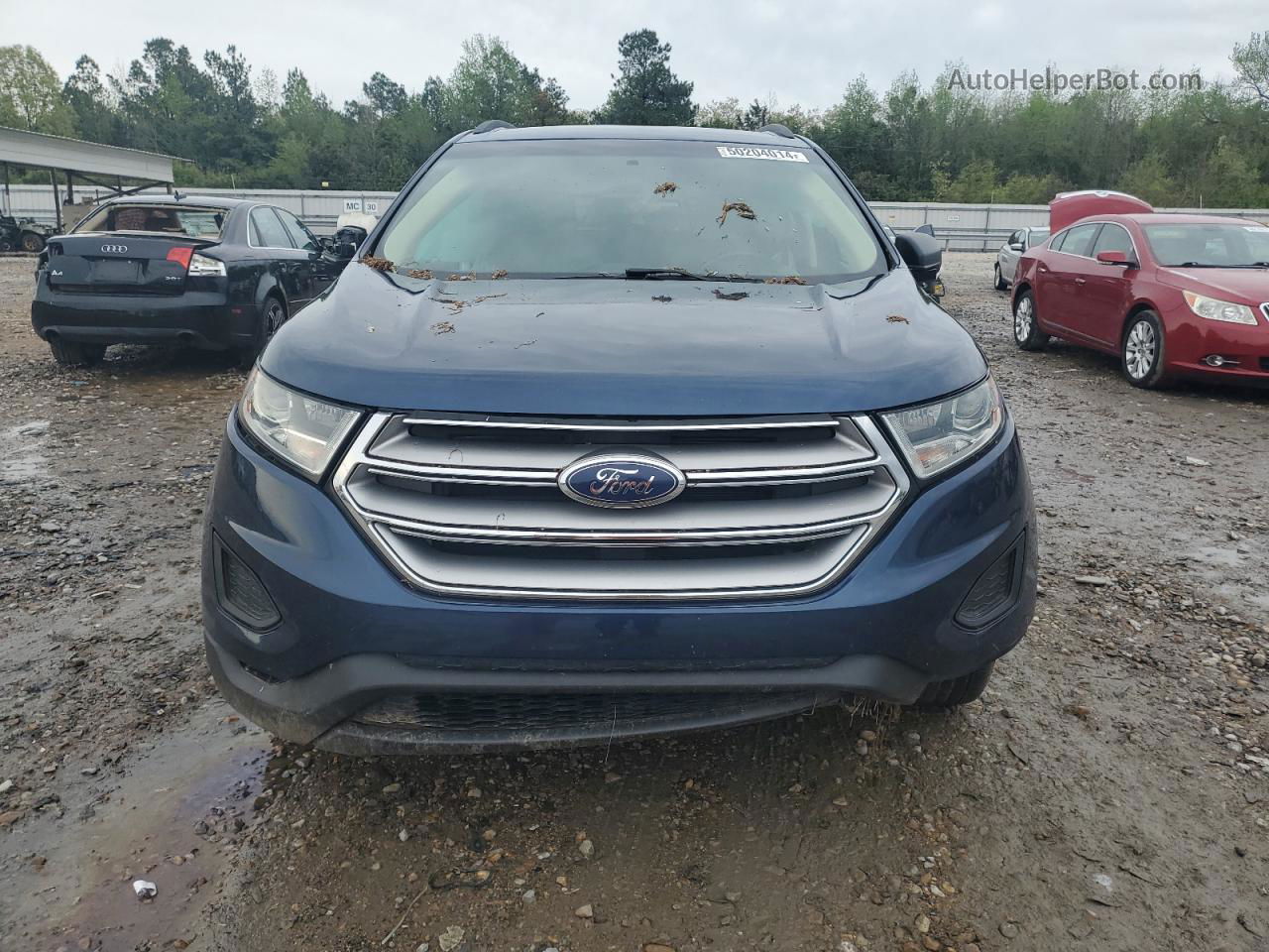 2017 Ford Edge Se Blue vin: 2FMPK3G92HBC59593